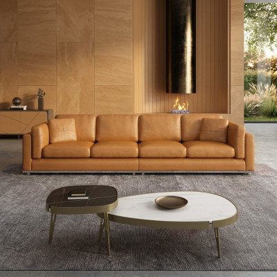 Sofa 4 Sitzer Sofas Luxus Polstersofas Ledersofas Luxus Designer Couch Neu Sofa