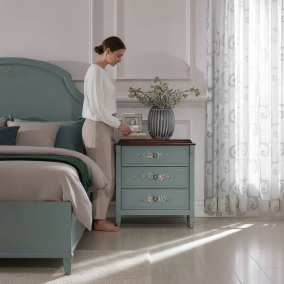 Nachttisch Nachtkommode Nachtschrank Kommode Schublade Gründer Zeit Alter Stil