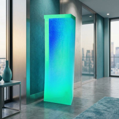 Luxus Säule Wassersäulen Wasser Wand Säulen 200cm Edelstahl