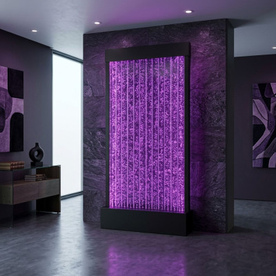 Trennwand Regal Schrank Wasserwand Säule Wände Waterwall LED 120x200