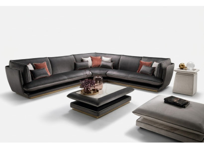 Pohovka Luxus Rozkládací rohová sedací souprava Nábytek Obývací pokoj Čalounění Design Textil arredoclassic