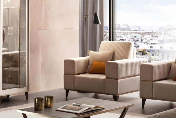 Sessel Relax Leder Lounge Club Polster Couch Luxus Sofa Möbel arredoclassic