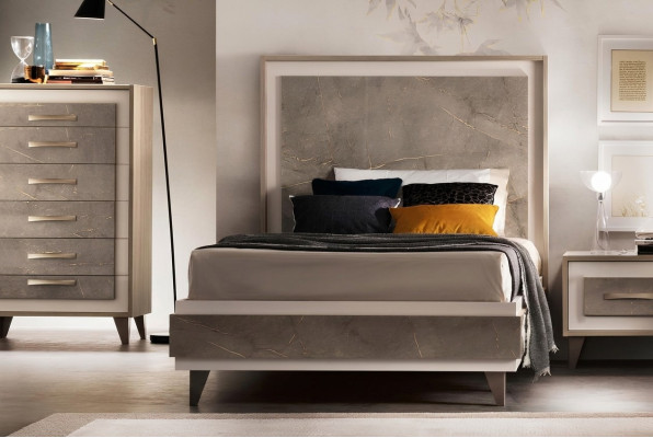 Polsterbett Betten Bett Polster Holz Designer Hotel Design arredoclassic 120 cm