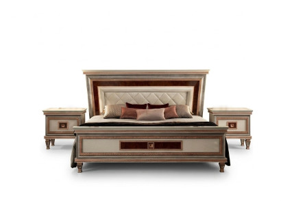 Luxus Schlafzimmer Möbel Bett 2x Nachttisch Set Betten Hotel Arredoclassic 3tlg.