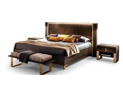 Bett Polster Klassische Doppelbett Holz 180x200cm Hotel Betten Schlafzimmer Neu