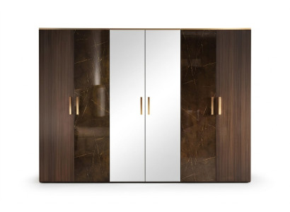 Luxus Kleider Schrank Kleiderschränke Designer Hochglanz Möbel Wohnen Holz Neu