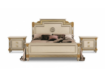 Italienische Möbel Bett Betten Holzbett Echtholz Doppelbett Neu arredoclassic