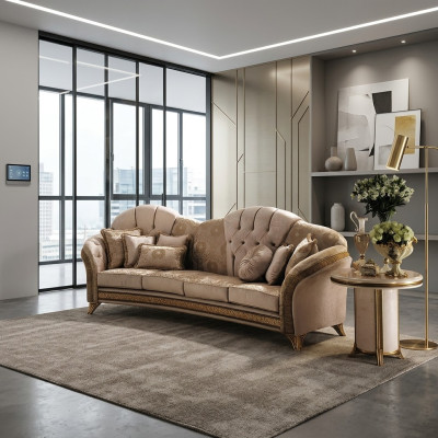 Klassischer Luxus Designer Couchtisch Sofa Wohnzimmer Tisch Beistell Tische Holz