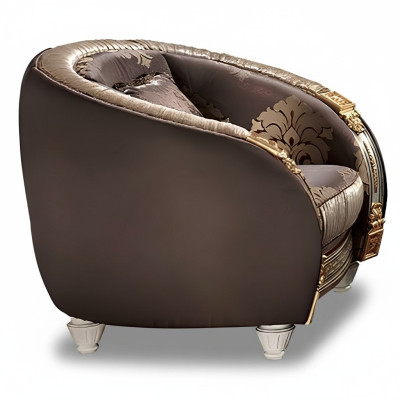 Klasická křesla televizní sofa 1- sedadlo Couch Designérské textilní sedací soupravy Polstrové nové