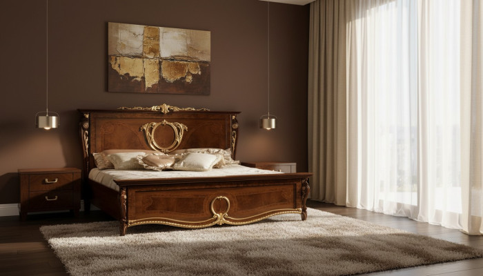 Italienische Schlafzimmer Möbel Polster Doppel Bett Luxus Design Betten Ehe Neu