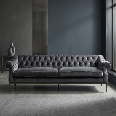 Chesterfield pohovka gauč vyplňování látka dekor kůže sofistikované polstrování garnitury