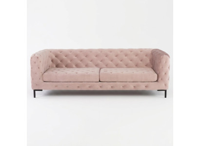 Chesterfield Sofa Couch Polster Stoff Leder Couchen Polster Garnitur 3 Sitzers
