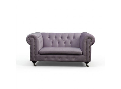 Chesterfield 2 sedáky klasická luxusní barokní rokoko pohovka textil kožená sedačka