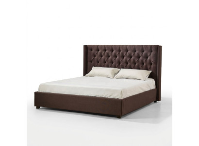 Schlafzimmer Bett 200x200cm Polster Betten Chesterfield Textil Stoff