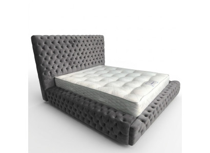 Moderní stylová postel Chesterfield ložnice Postele Textilní nábytek