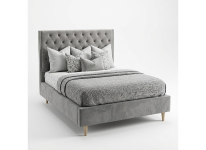 Chesterfield posteľ dizajn spálne Anglické postele 140x200cm Textilný nábytok