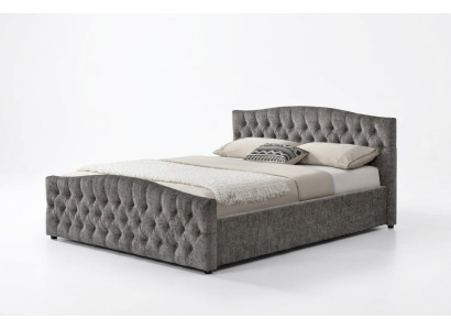 Chesterfield Bett Design Schlafzimmer Englisches Betten 180x200 Textil Polster
