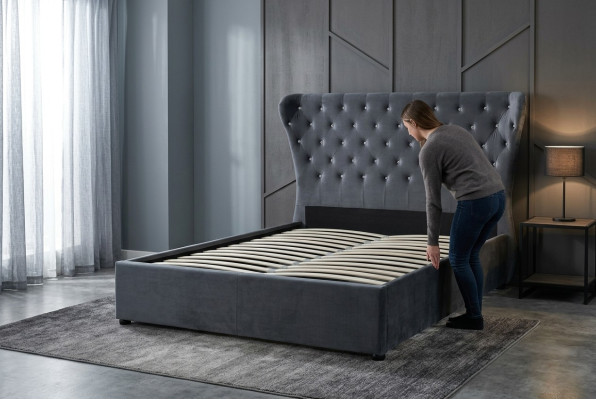 Chesterfield postel Design Ložnice Anglické postele Textilní čalounění