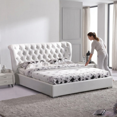 Chesterfield Bett Schlafzimmer Betten Textil 180x200cm Samt Big Hotel Betten Neu