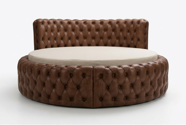 Designer Bett Schlafzimmer Betten Textil Leder Hotel Luxus Polster Samt