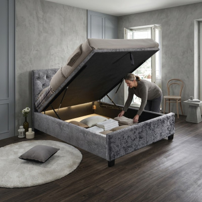 Chesterfield Designer Bed Bedroom Textile Leather Upholstery 140/160/180/200 cm -> Chesterfield design postel ložnice textilie kůže čalounění 140/160/180/200 cm