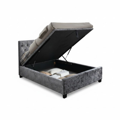 Chesterfield Designer Bed Bedroom Textile Leather Upholstery 140/160/180/200 cm -> Chesterfield design postel ložnice textilie kůže čalounění 140/160/180/200 cm