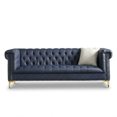 Englische Stil Möbel Chesterfield Drei Sitzer Couch Pink Turkis 3er Blau Sofa