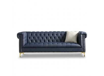 Englische Stil Möbel Chesterfield Drei Sitzer Couch Pink Turkis 3er Blau Sofa
