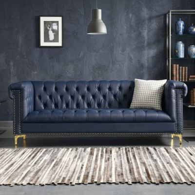 Chesterfield Leder Polster Design Sofa Luxus Couch Klassische Sofa 3 Sitzer Neu