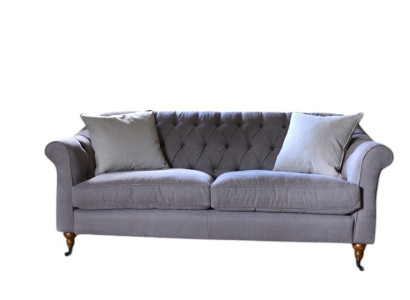 Chesterfield 3 Sitzer Sofa Stoffsofa Couch Polster Sitz Garnitur 3er Sofas Neu