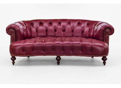 Návrhářská pohovka Chesterfield s třemi sedadly Růžová pohovka Luxusní design