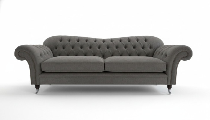 Chesterfield Stoffsofa Couch Sofagarnitur 4 Sitzer Garnitur Design Modernes Sofa