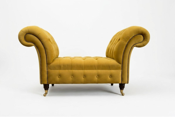 Chesterfield Sofa 1,5 SITZER Polster Designer Couchen Sofas Garnitur Bank Sitz