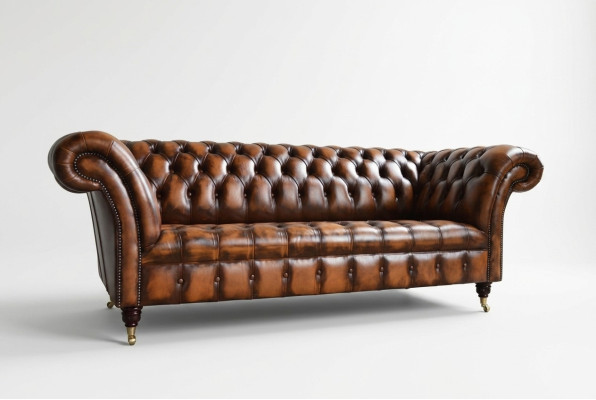 Luxus Designer Sofa Couch Polster Drei Sitzer Leder Couchen Sofas 3er Sitz Neu