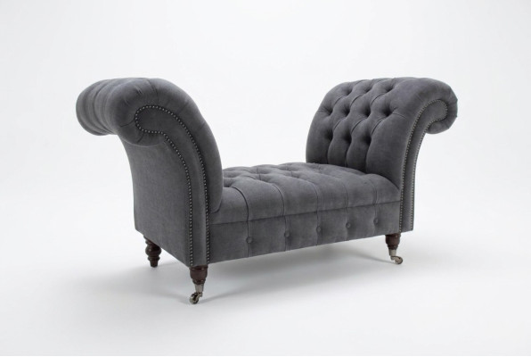 Chesterfield Sofa 1,5 SITZER Polster Designer Couchen Sofas Garnitur Bank Sitz