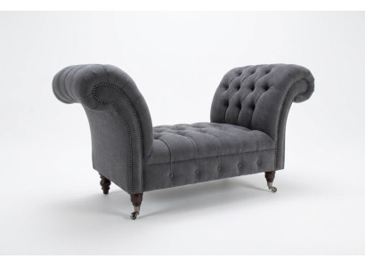 Chesterfield Sofa 1,5 SITZER Polster Designer Couchen Sofas Garnitur Bank Sitz