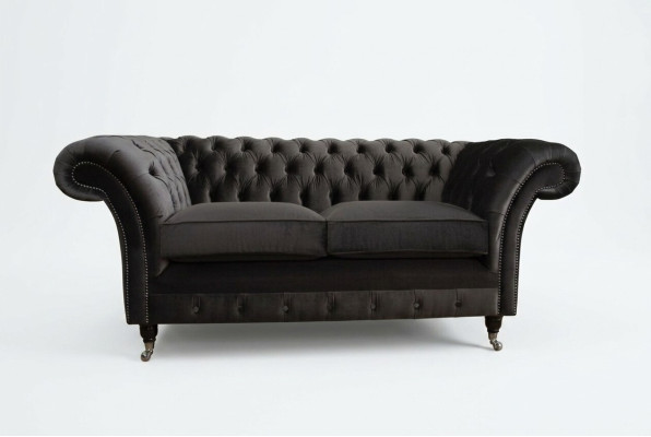 Chesterfield Sofa 2 Sitzer Polster Design Couchen Sofas Garnitur NEU Zweisitzer