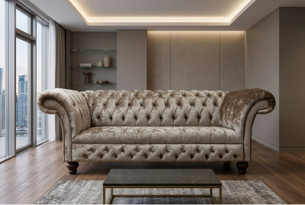 Design třísedáková pohovka - polstrovaná - moderní třísedák - sedací soupravy - šedé nábytek do obývacího pokoje