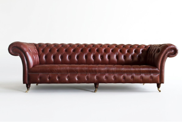Xxl Big sofa Chesterfield Sofa 4 Sitzer Couch Polster Luxus Klassische Textil