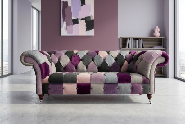 Design 3-Sitzer Polstersofa Couch Textil Clubsofa Luxus Sitzmöbel