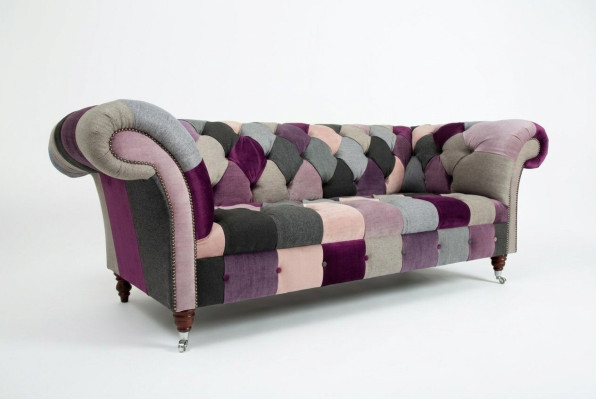 Design 3-Sitzer Polstersofa Couch Textil Clubsofa Luxus Sitzmöbel