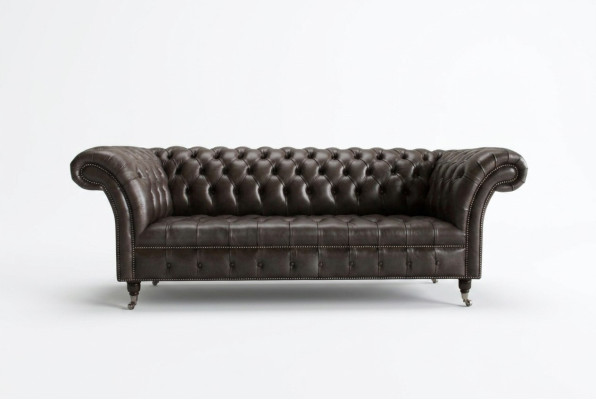 Chesterfield Stoffsofa Ledersofa Sofa Couch Polster Wohnzimmer Maßanfertigung