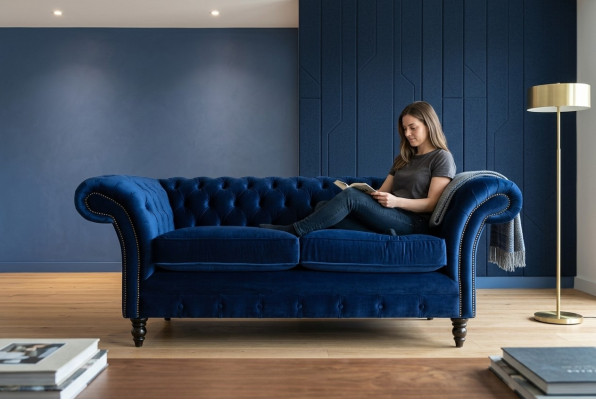Chesterfield Sofa 2 Sitzer Polster Designer Couchen Sofas Garnitur Zweisitzer