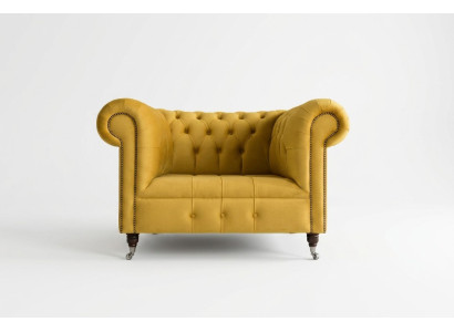Designová pohovka Chesterfield, křeslo, gauč, čalouněný luxusní textil, pohovky, ušák.