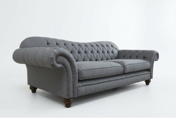 Sofa 4 Sitzer Couch design Chesterfield Sitz Garnitur Leder Textil Polster Neu