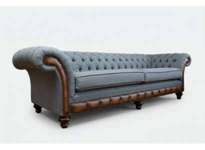Chesterfield Ledersofa Stoffsofa Sofa Couch Polster Wohnzimmer Maßanfertigung