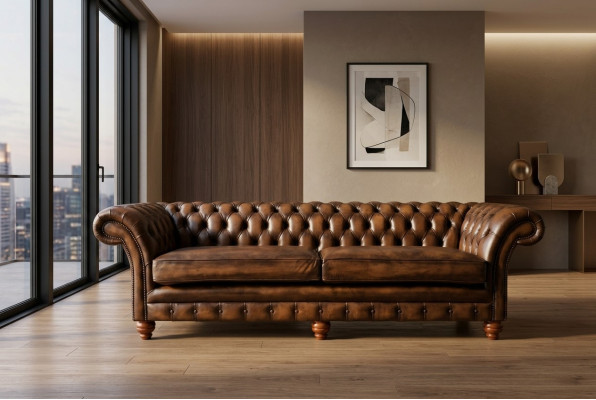 Chesterfield pohovka 4místná obývací místnost gauče pohovky polstrované pohovky Nové XXL Big.