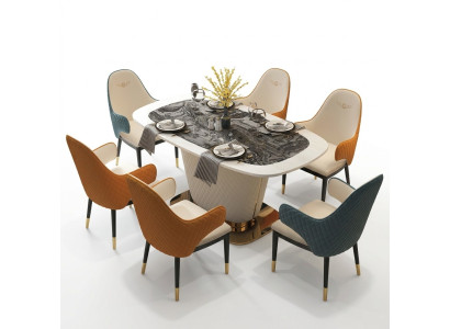 Design Esstisch Leder Stein Tisch Moderne Esstische Möbel 160x90 Tische