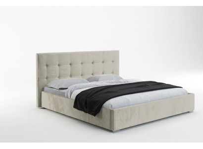 Béžová postel 160x200 Ložnice Textilní kožené hotelové luxusní čalounění Velká novinka
