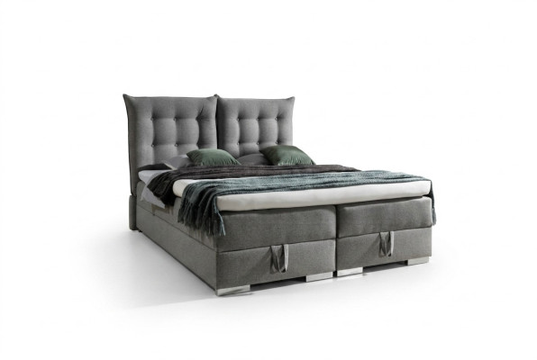 Boxspringbett Klassische Design Polster Englische Betten Doppelbett Beige Bett